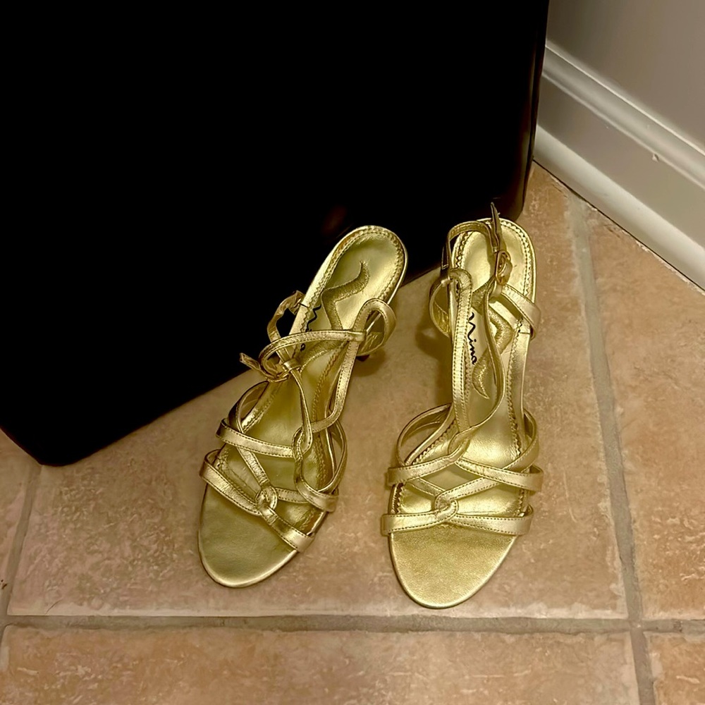 Nina Gold Sandals